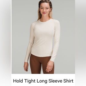 Lululemon Hold Tight Long sleeve in bone plus size size 14 like new condition